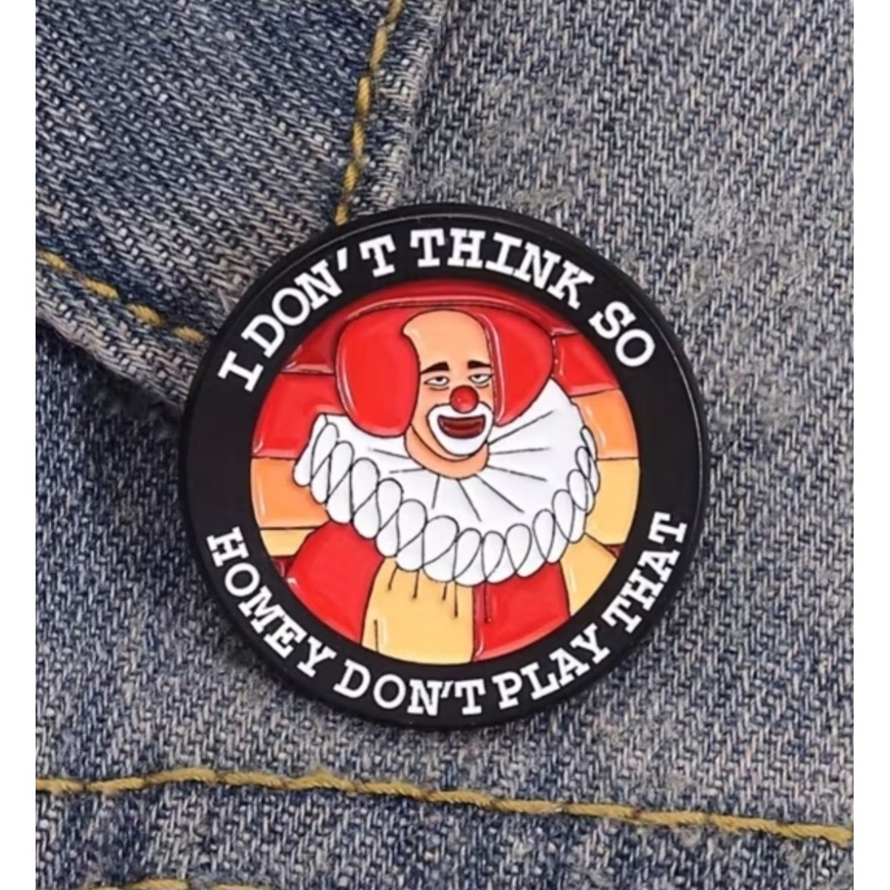Homey D Clown Enamel Pin In Living Color Homey Don't Play That 90s Retro Pin
